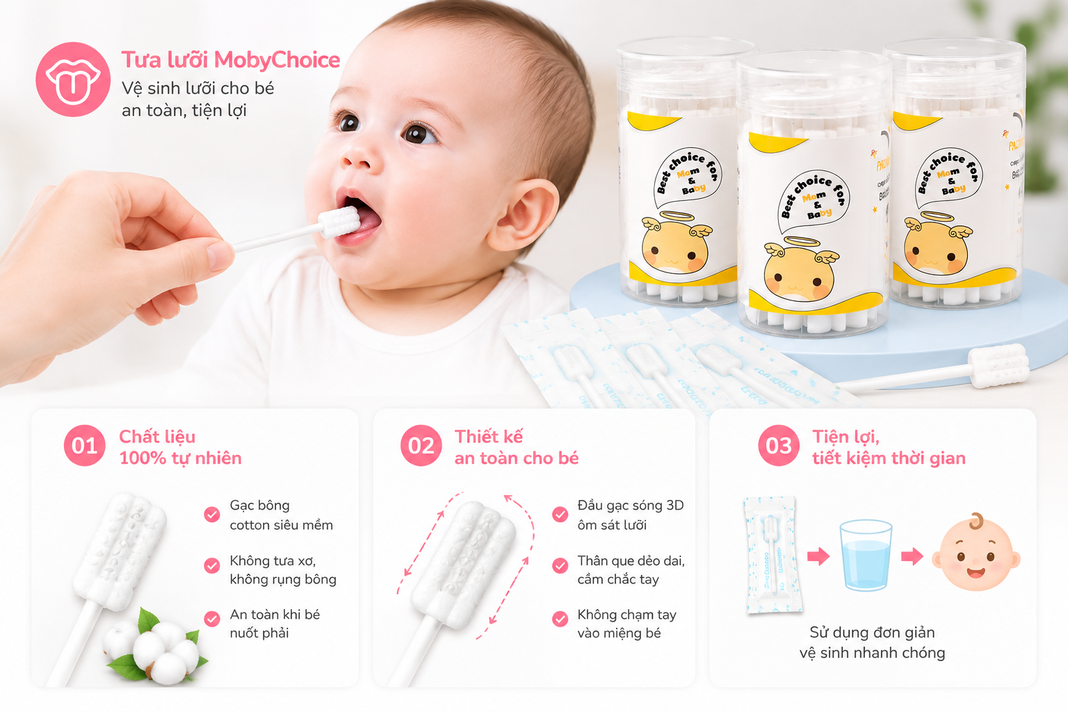 Tưa Lưỡi Cho Bé