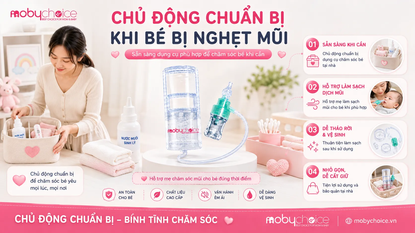 Khi Nào Nên Hút Mũi Cho Bé